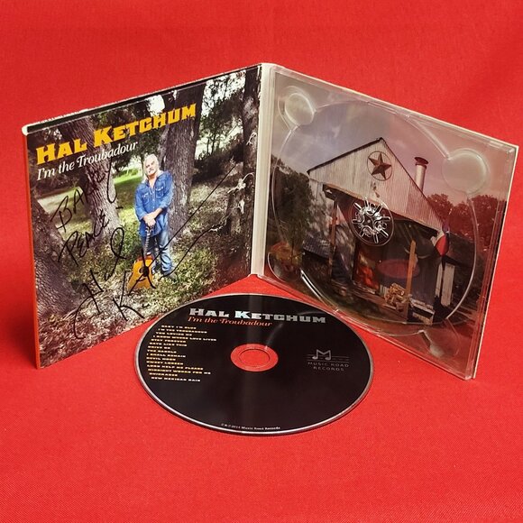 Hal Ketchum I'm The Troubadour CD Signed 2014 - Picture 7 of 9